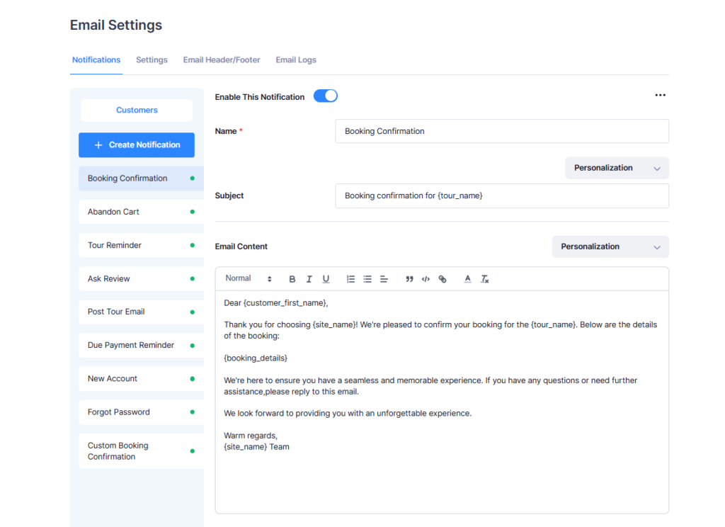 How To Set Up Email Notifications For Customers Docs tripcart How To Set Up Email Notifications For Customers Docs tripcart